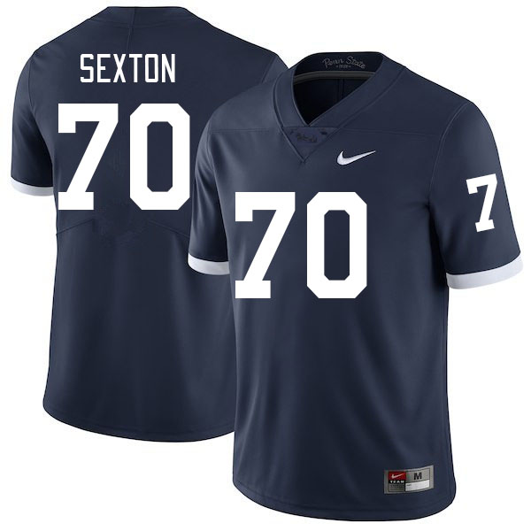 Men #70 Garrett Sexton Penn State Nittany Lions College Football Jerseys Stitched-Retro